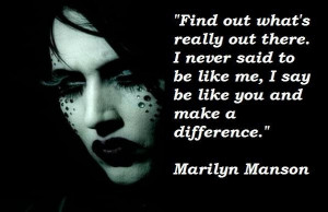 marilyn manson quote fear consumption Home