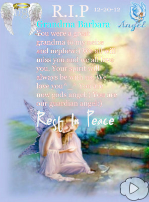 Rest In Peace Great Grandma Quotes R.i.p grandma barbara