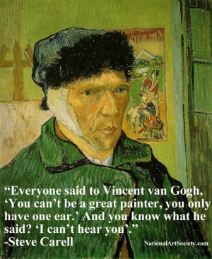 Vincent van Gogh, funny, quote, Steve Carell, art