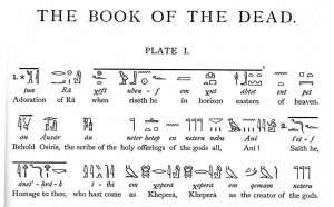 ... font, books on Egyptology were published using hand drawn hieroglyphs