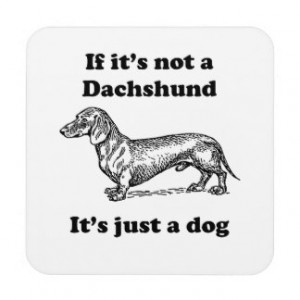 If It's Not A Dachshund Drink Coasters