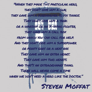 doctor, doctor who, quote, steven moffat, tardis