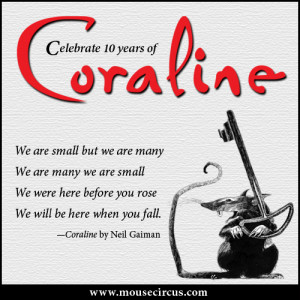 ... Coraline Crap, 10 Years, Fave Book, Coraline Quotes, Rats Vers