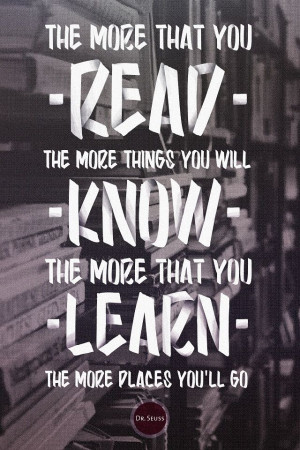 The more that you read