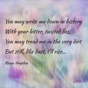 great poet, activist, artist, teacher, and woman. RIP Maya Angelou ...