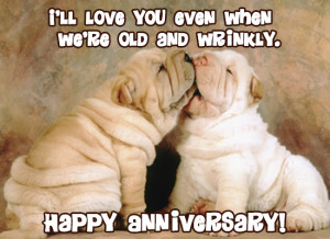 ... other a happy anniversary with this super cute and sweet puppy eCard