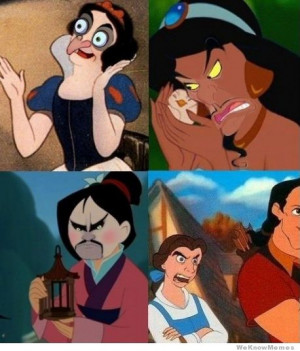 ... favorite Disney princess would look like with her villain’s face