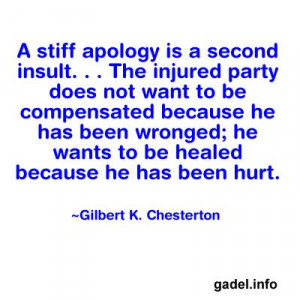 apologies don't heal... and insincere ones hurt!
