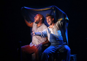 Alvin Crawford and Mack Shirilla in 'Big River' (Tom Fox/Staff)
