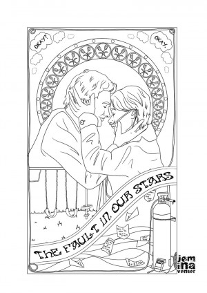 Tfios Movie Poster Drawing Tfios poster lineart by