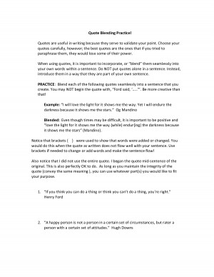 Quote Blending Practice by malj