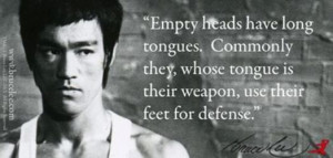 Empty heads have long tongues. Commonly they, whose tongue is their ...