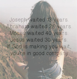 If God is making you wait