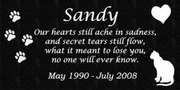 pet memorial custom granite cat memorial from the comfort company