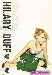 Hilary Duff Glitter Graphics