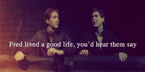 Showing Gallery For Fred And George Weasley Quotes