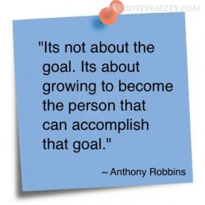 It’s Not About The Goal