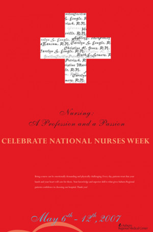 Emergency Room Nurse Quotes National nurses week poster on