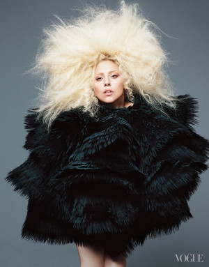 Lady Gaga - US Vogue - BIG hair
