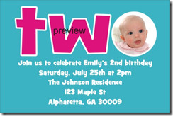 Birthday Party Ideas Year on Invitation For 2 Year Old Archives ...