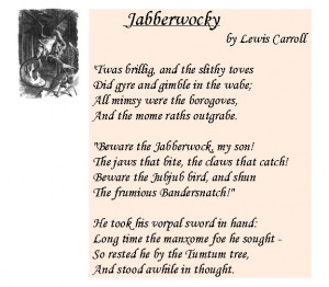 the Jabberwock, original drawing by Sir John Tenniel
