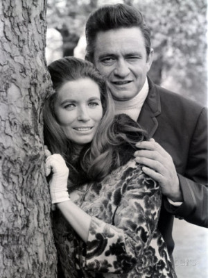Country Singer Johnny Cash in Britain with Wife June Carter Fotografie ...