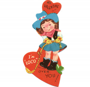 These are the vintage cowgirl valentine Pictures