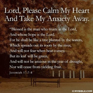 Anxiety prayer