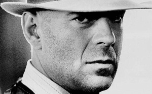 Famous Actor Bruce Willis in white hat wallpapers and images