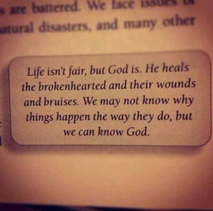 God heals the broken hearted