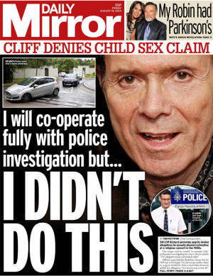 BBC News - Sir Cliff Richard police raid and A-level results on front ...