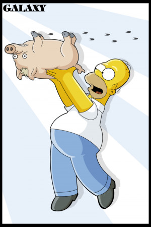 Homer and the spider pig by BGGaLaXy