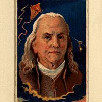 Benjamin Franklin conducted experiments with electricity