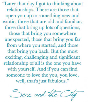 sex and the city quote