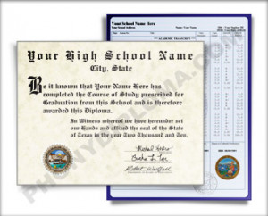 High School Diploma Template Homeschool
