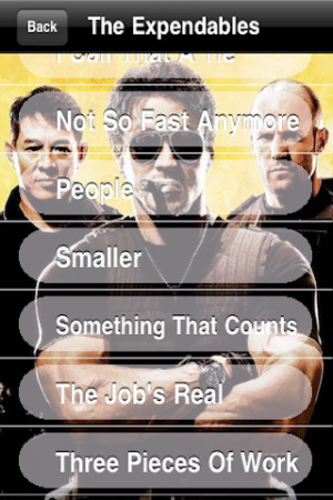 The Expendables Sound Board: Quotes Screenshot