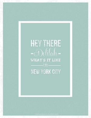 Hey there Delilah - Plain White T’s