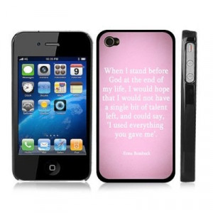 Erma Bombeck Inspirational Quote Snap-On Cover w/ Black Hard Carrying ...