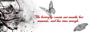 Butterfly Quote Cover for Facebook Profile