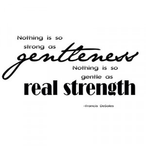 ... new attribute. This month, gentleness and kindness will be the focus