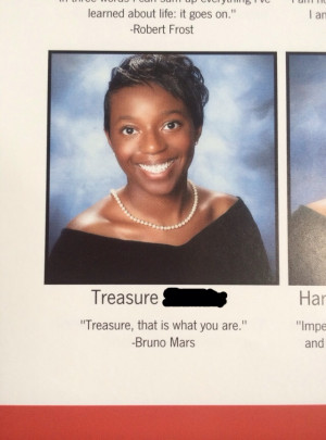 re posting yearbook quotes, here is what someone put from our class ...