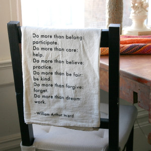 William A. Ward Quote Towel Duo