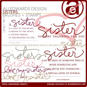 Sisters Brushes and Stamps