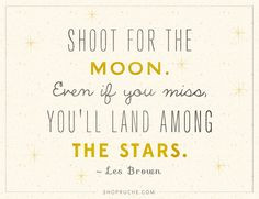 ... stars moon quotes aim high shoot star inspir word favorit quot live
