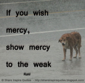 ... people famous people quotes famous quotes mercy weak rumi quotes