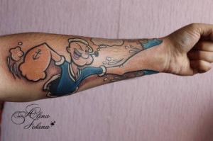 Popeye and “One Piece”: Two Tattoos, One Idea