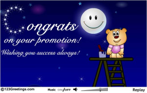 Congratulations Promotion