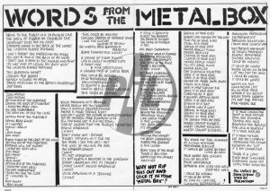 metal box december 1979 john lydon keith levene interview plus metal ...