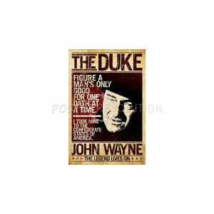 John Wayne The Duke Poster - 24x36
