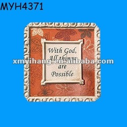 Christian decorative valencia plaque with sayings